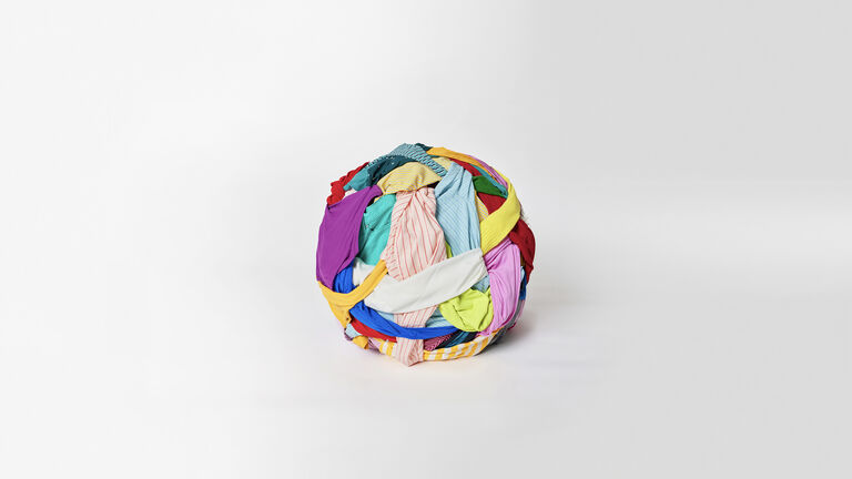 Reju image of a ball of polyester clothing