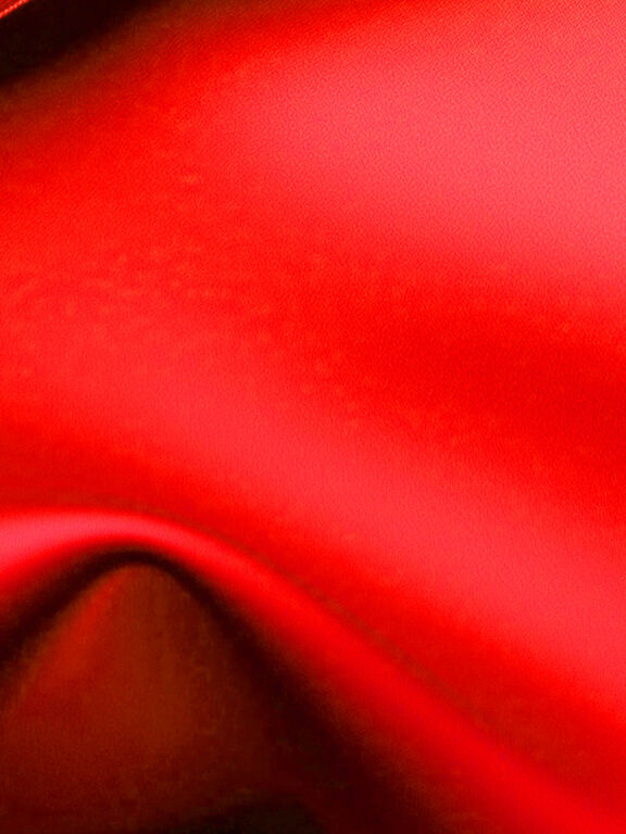 Image of red polyester fabric